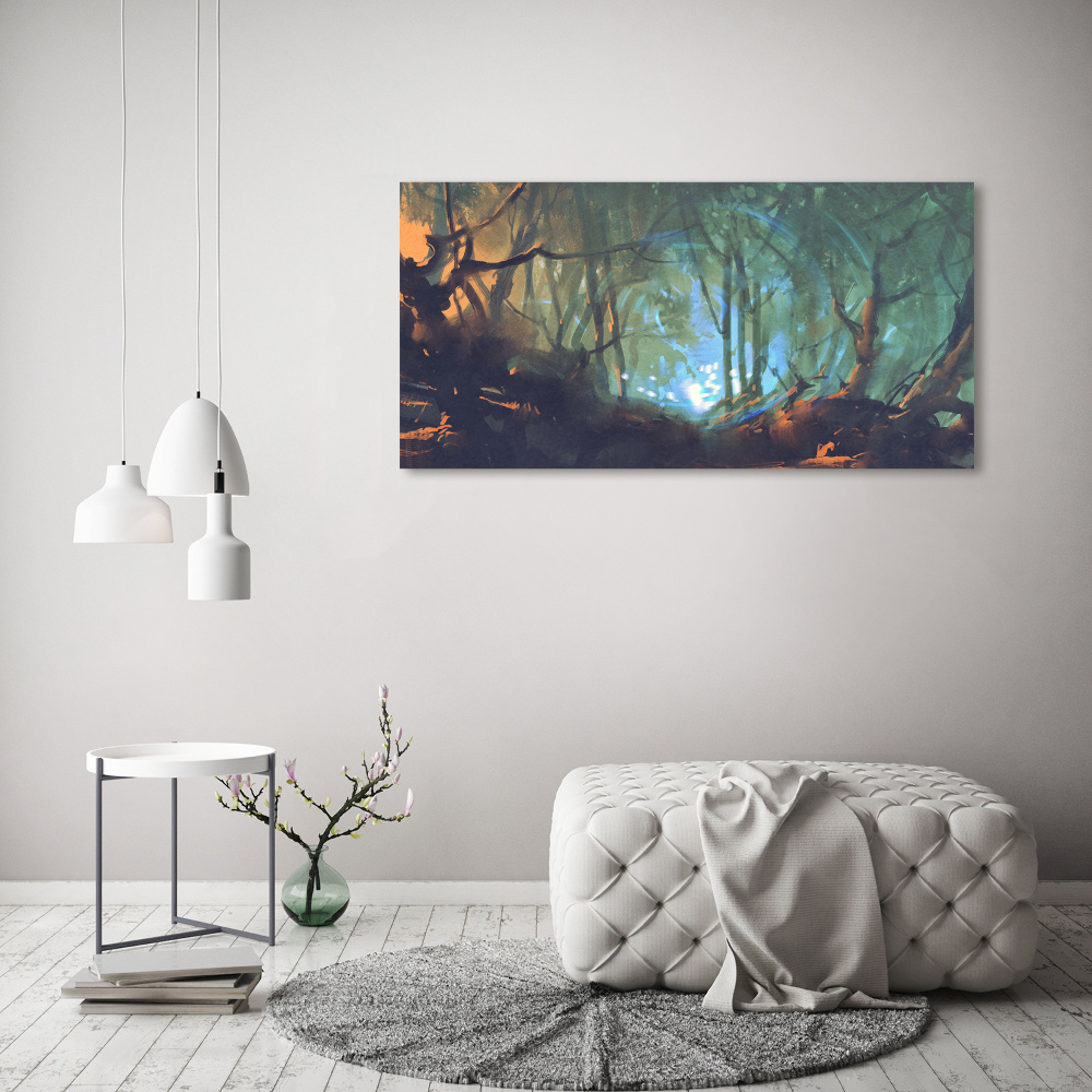 Foto obraz szkło akryl Mistyczny las