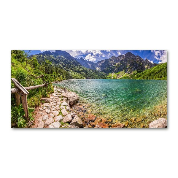 Foto obraz szkło akryl Morskie oko Tatry