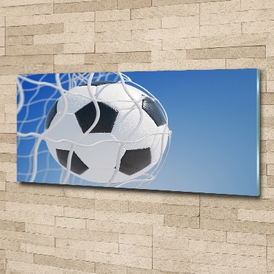 Foto obraz szkło akryl Piłka w bramce