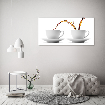 Obraz zdjęcie szkło akryl Lejąca się kawa
