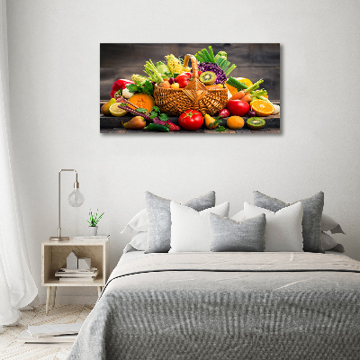 Obraz zdjęcie akryl Kosz warzyw owoców