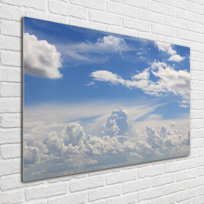 Foto obraz szkło akryl Chmury na niebie