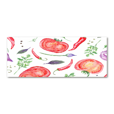 Foto obraz akryl Pomidor i przyprawy