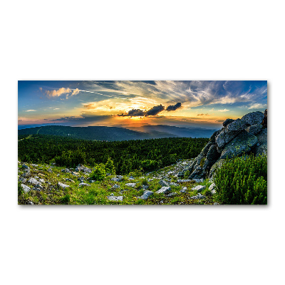 Foto obraz szkło akryl Górska panorama