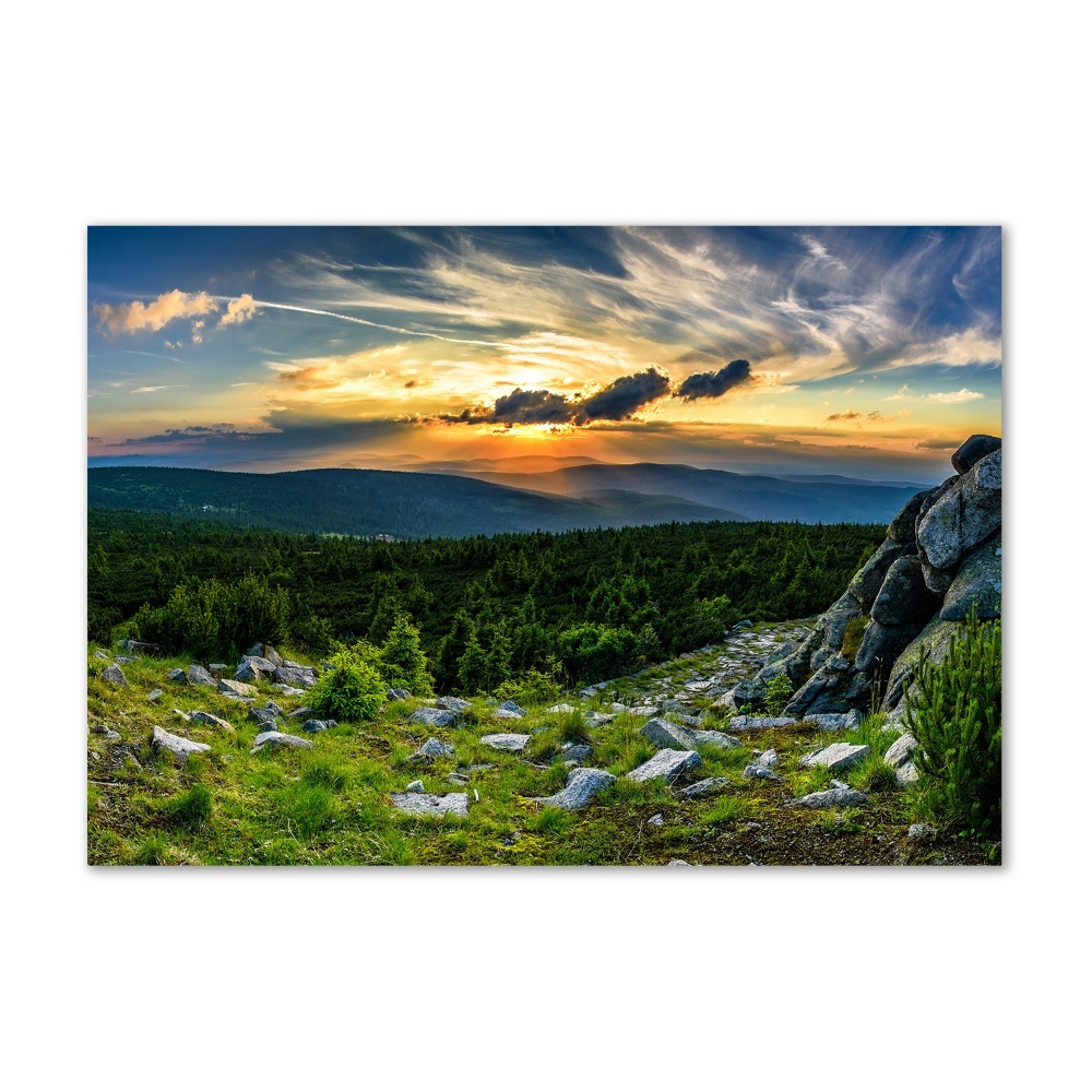Foto obraz szkło akryl Górska panorama