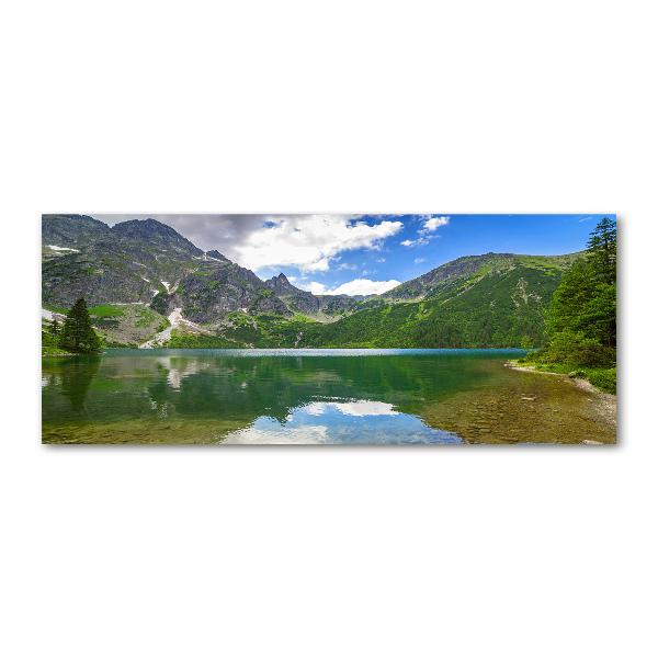 Foto obraz szkło akryl Morskie oko Tatry