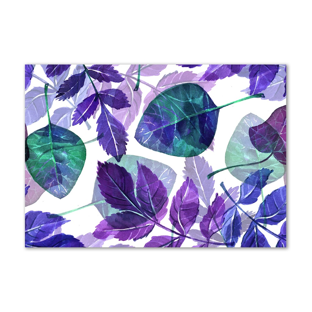 Obraz zdjęcie szkło akryl Kolorowe liście