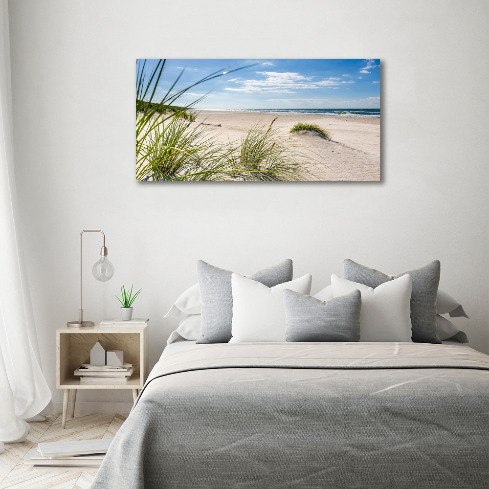 Foto obraz szkło akryl Mrzeżyno plaża