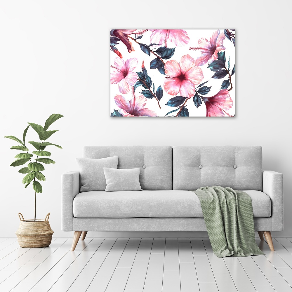 Obraz zdjęcie szkło akryl Kwiaty hibiskusa