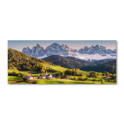 Foto obraz szkło akryl Panorama góry