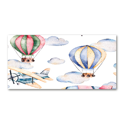 Foto obraz szkło akryl Samoloty i balony