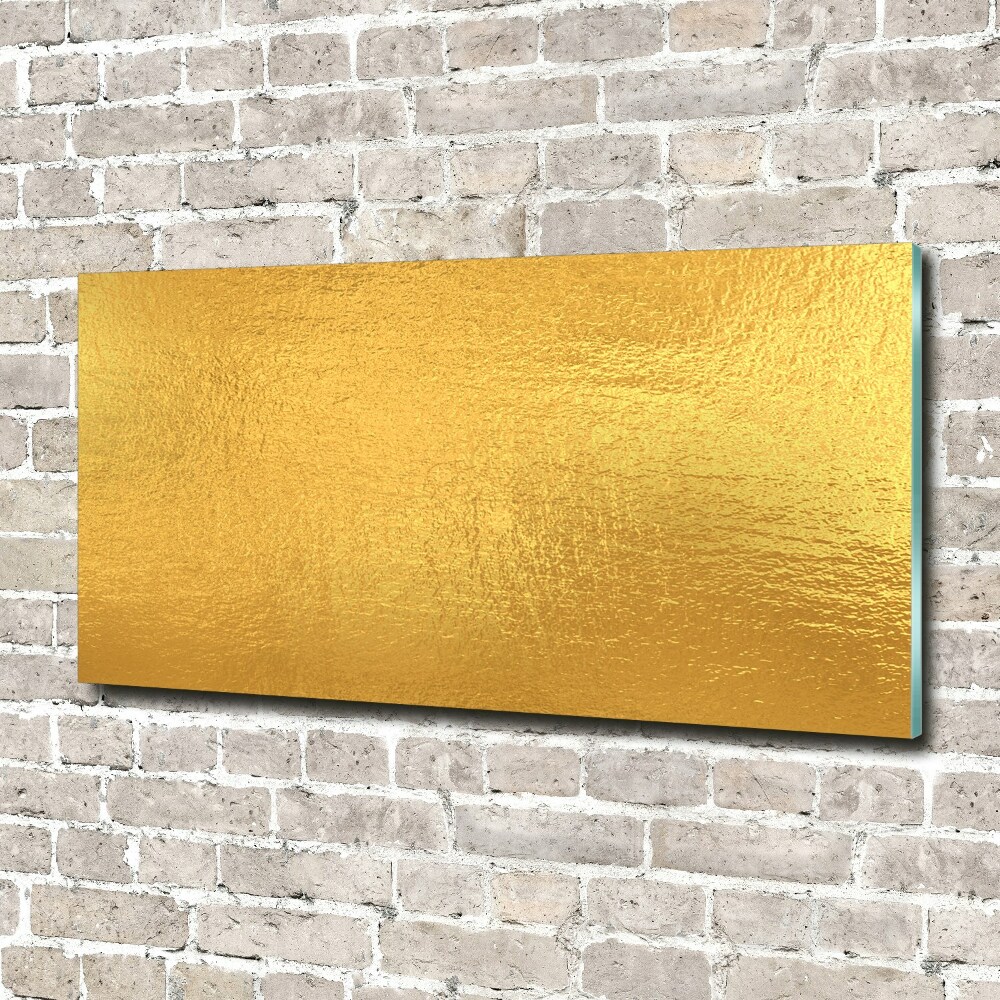 Foto obraz szkło akryl Złota folia tło