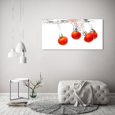 Foto obraz szkło akryl Pomidory pod wodą