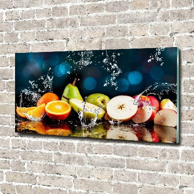 Obraz zdjęcie szkło akryl Owoce i woda