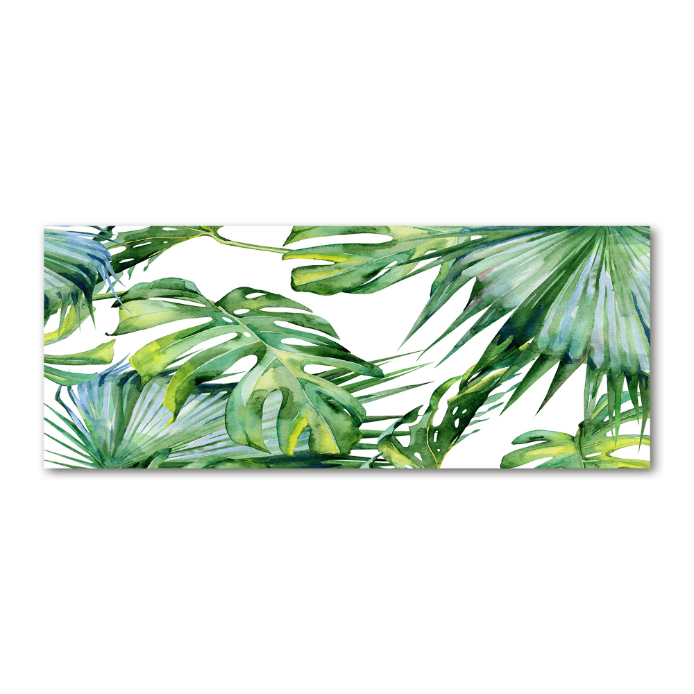 Foto obraz szkło akryl Tropikalne liście