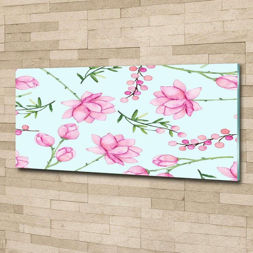 Obraz zdjęcie szkło akryl Kwiaty i jagody