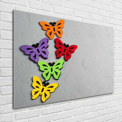 Foto obraz szkło akryl Kolorowe motyle