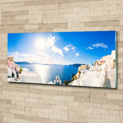 Foto obraz szkło akryl Santorini Grecja