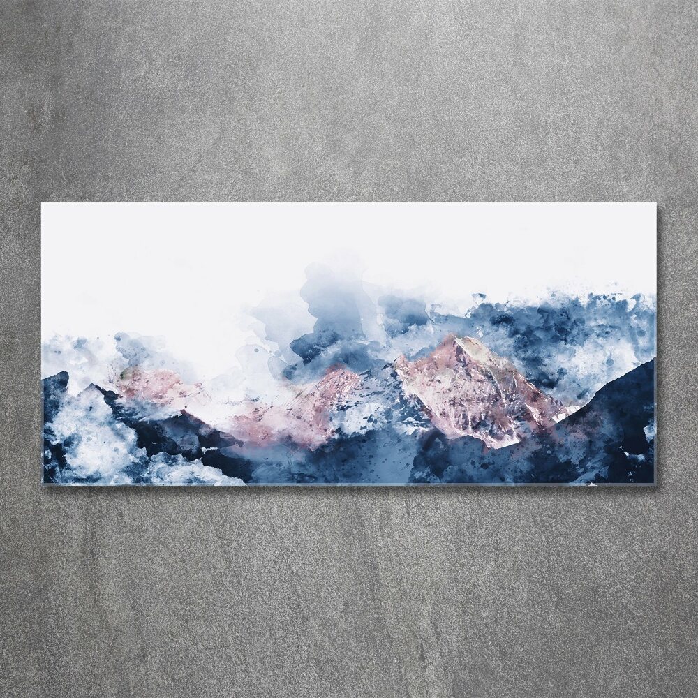 Foto obraz szkło akryl Pasmo górskie
