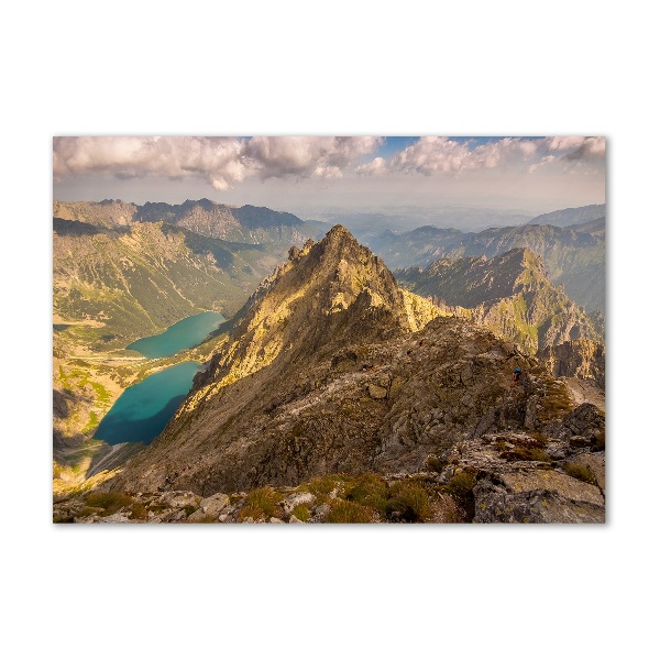 Foto obraz szkło akryl Morskie oko Tatry