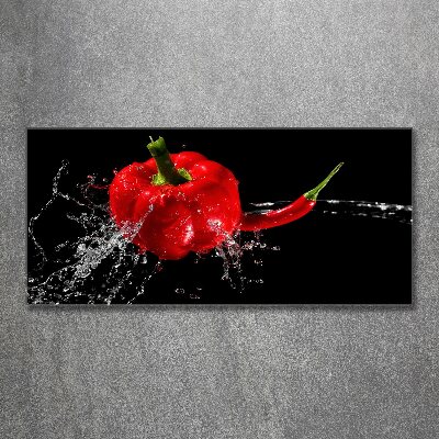 Obraz zdjęcie szkło akryl Czerwone papryki