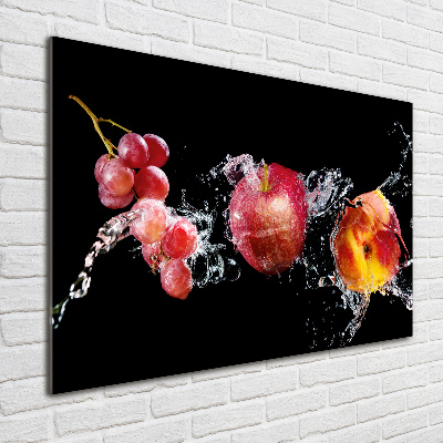 Obraz zdjęcie szkło akryl Owoce i woda