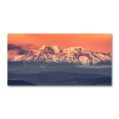 Foto obraz akryl Wschód słońca Tatry