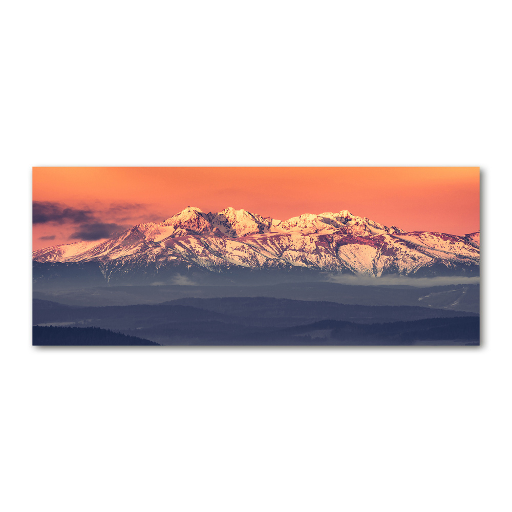 Foto obraz akryl Wschód słońca Tatry