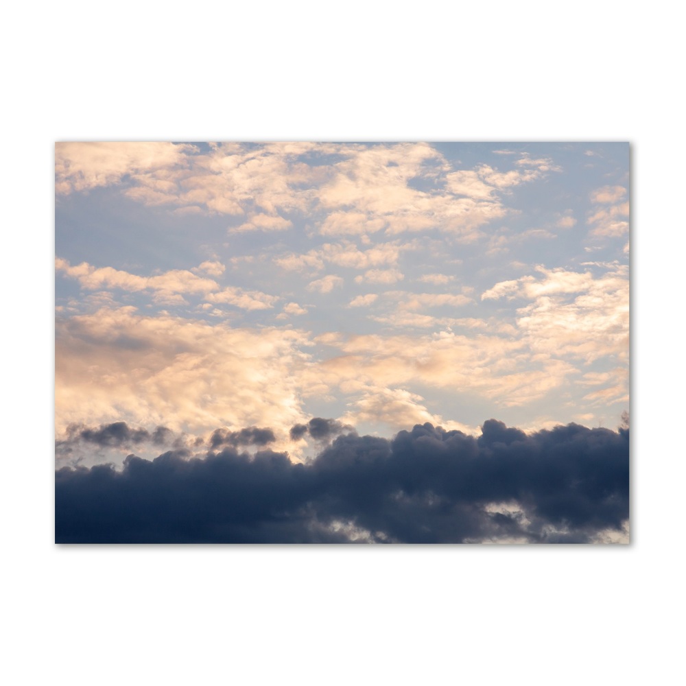 Foto obraz szkło akryl Chmury na niebie