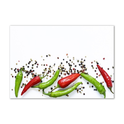 Obraz zdjęcie szkło akryl Papryczki chilli