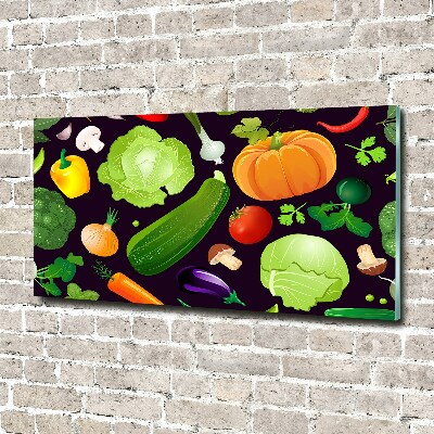 Foto obraz szkło akryl Kolorowe warzywa