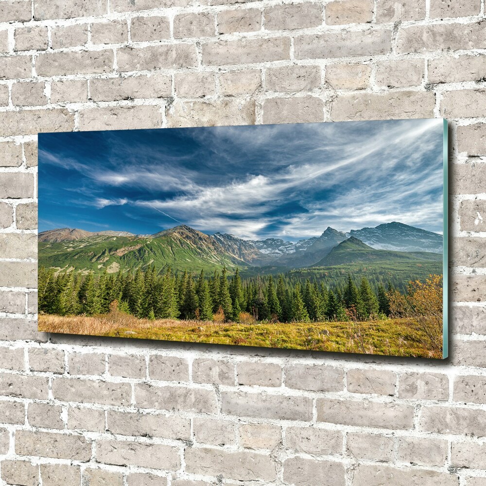 Foto obraz szkło akryl Jesień w Tatrach