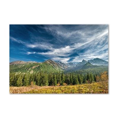 Foto obraz szkło akryl Jesień w Tatrach