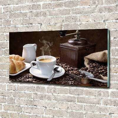 Obraz zdjęcie szkło akryl Rogaliki i kawa