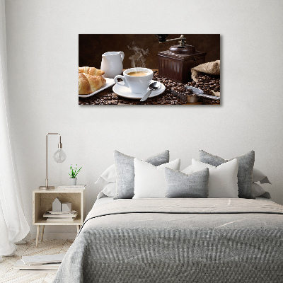 Obraz zdjęcie szkło akryl Rogaliki i kawa