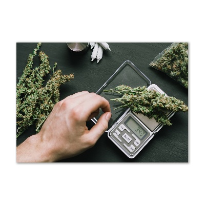 Obraz zdjęcie szkło akryl Topy marihuany
