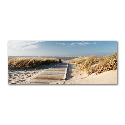Foto obraz szkło akryl Ścieżka na plaży