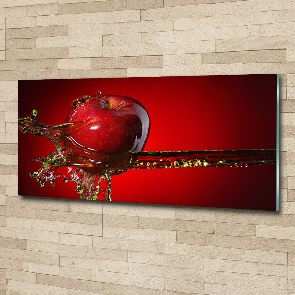 Obraz zdjęcie szkło akryl Jabłko i woda