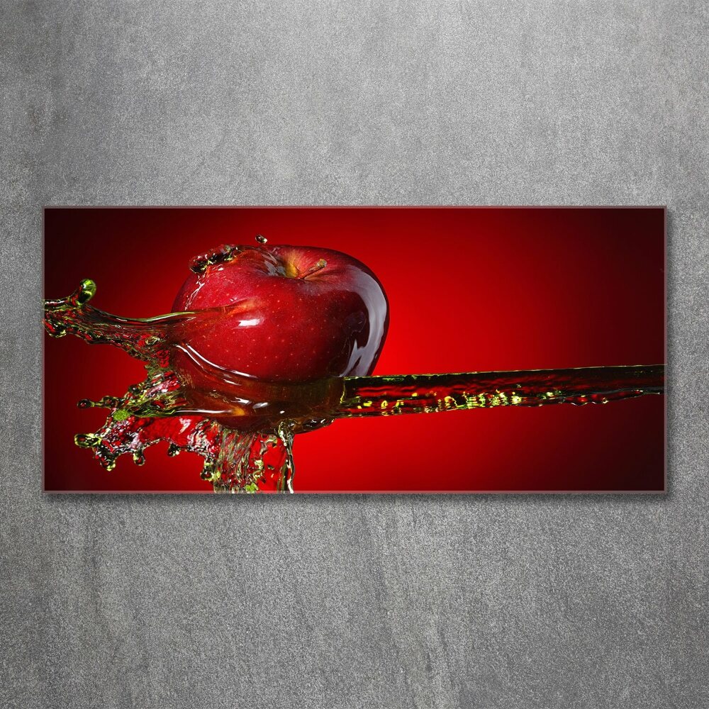 Obraz zdjęcie szkło akryl Jabłko i woda