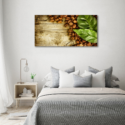 Obraz zdjęcie akryl Kawa i liść laurowy