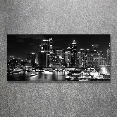 Foto obraz szkło akryl Sydney nocą