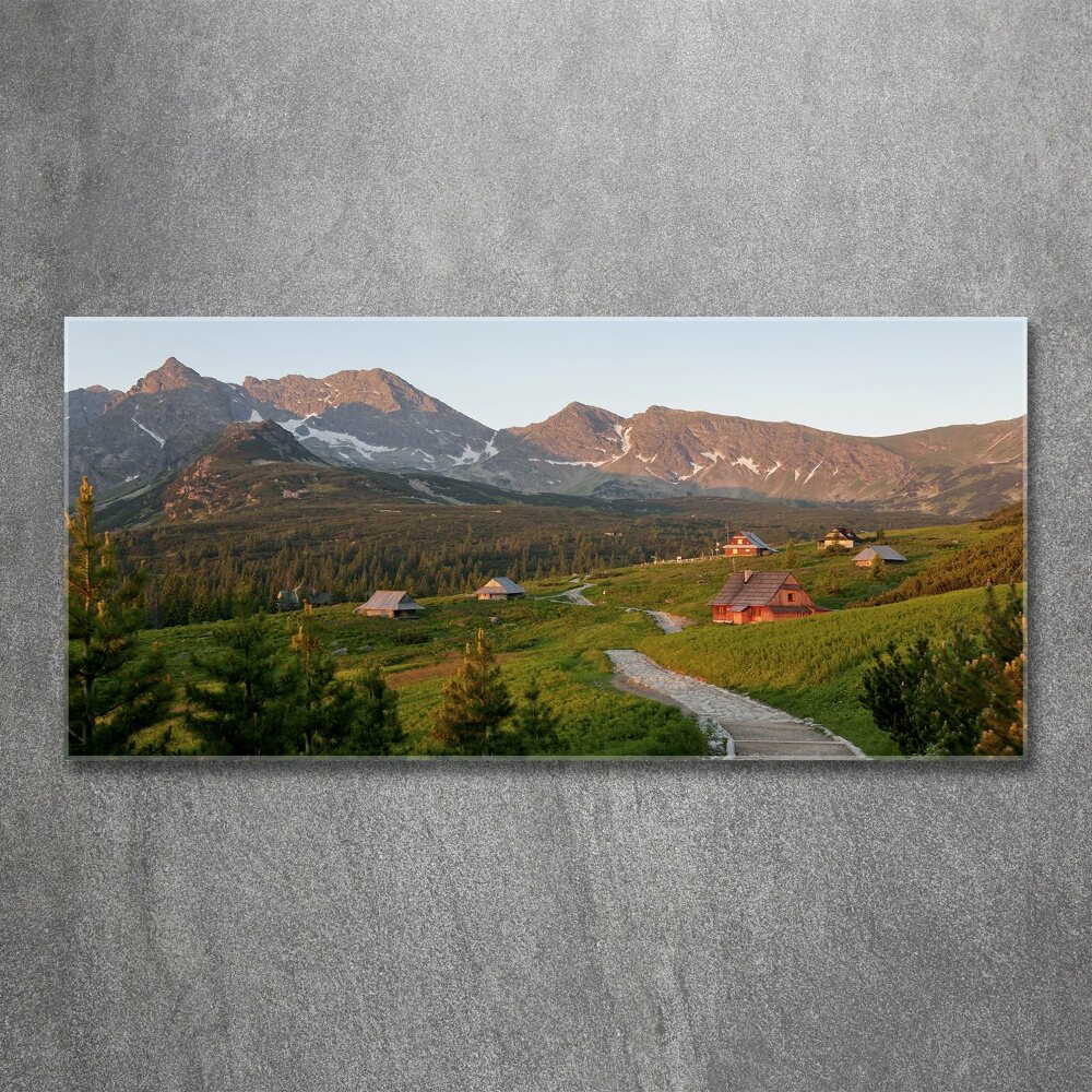Foto obraz szkło akryl Polana w Tatrach