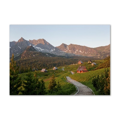 Foto obraz szkło akryl Polana w Tatrach
