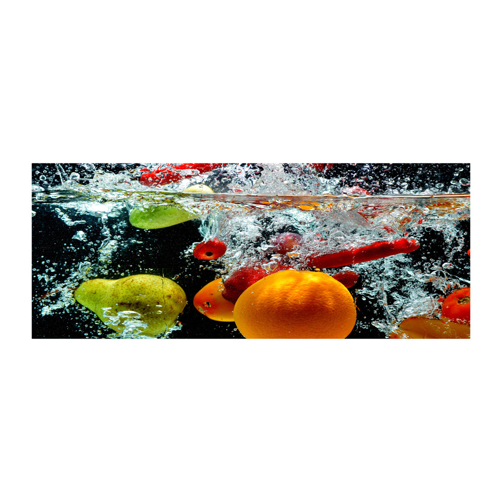 Obraz zdjęcie szkło akryl Owoce pod wodą