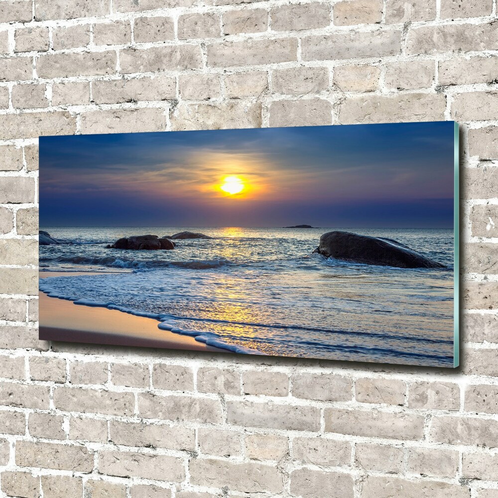 Foto obraz akryl Zachód słońca morze