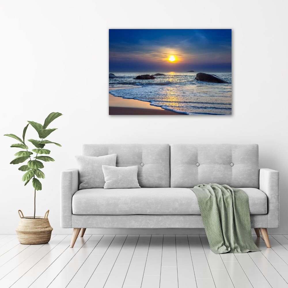 Foto obraz akryl Zachód słońca morze