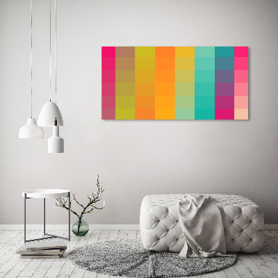 Foto obraz szkło akryl Kolorowe kwadraty