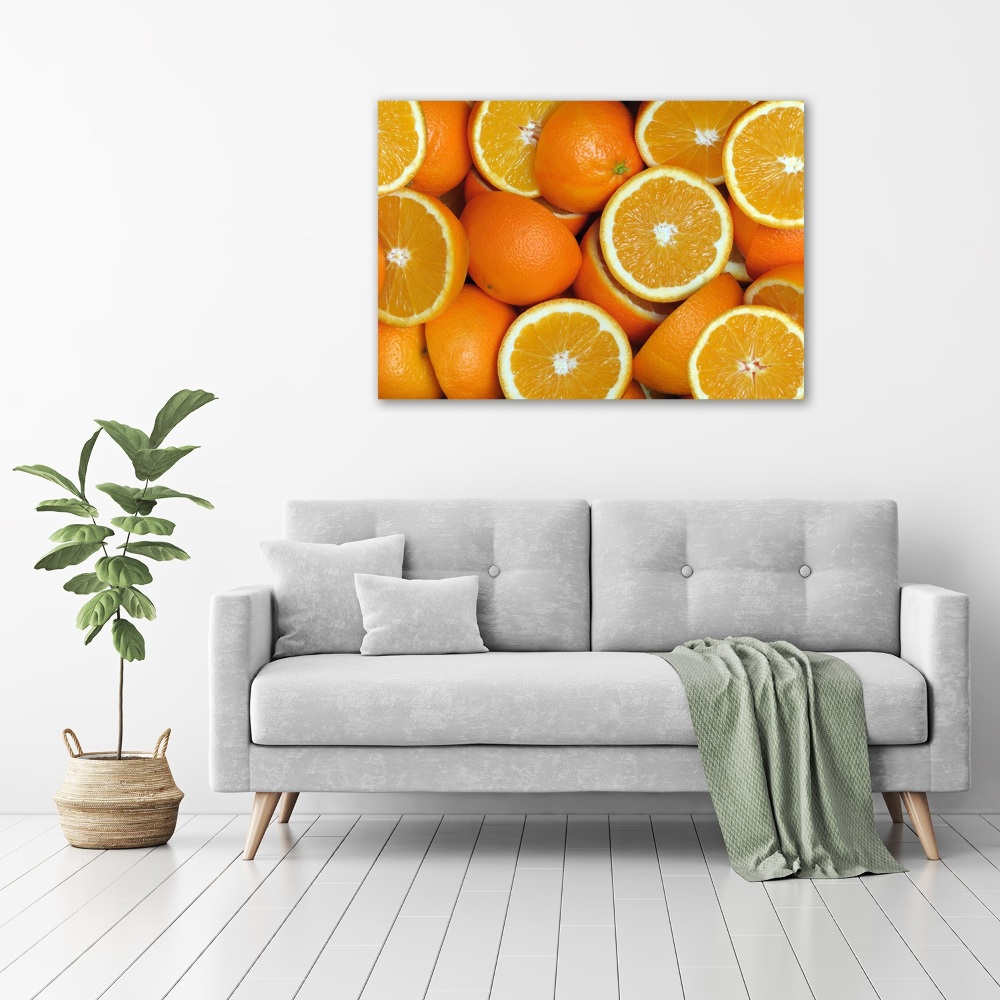 Obraz zdjęcie akryl Połówki pomarańczy