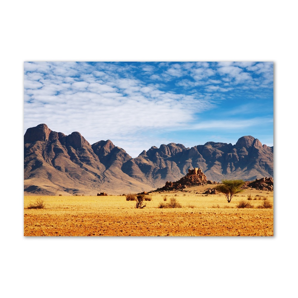 Foto obraz szkło akryl Skały w Namibii
