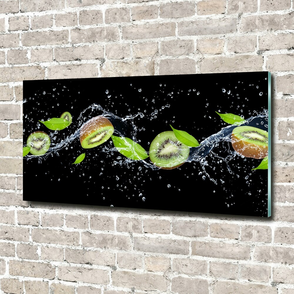 Obraz zdjęcie szkło akryl Kiwi i woda